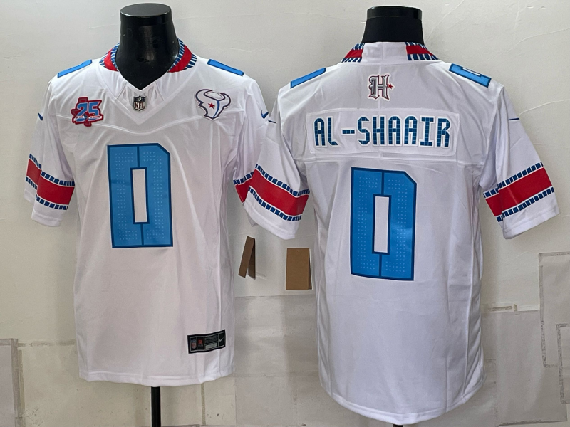 Men Houston Texans #0 Al Shaair white 2026 Nike NFL Jersey 0930001